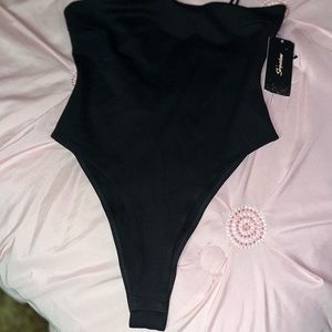 NWT Shinestar black bodysuit